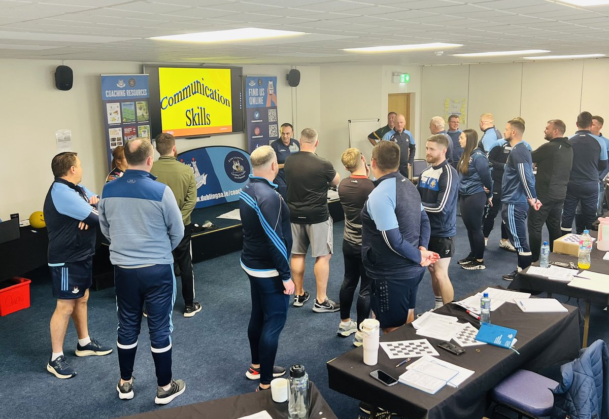 DublinGAACoach's tweet photo. COACH DEVELOPER COURSE
Day 1️⃣ of our 2️⃣0️⃣2️⃣4️⃣ Coach Developer Course in partnership with @sportireland Coaching
🏐📝🧢📄🥎
Our sessions were facilitated by @goconnor_g, @MooneyOwen & Brian Ladden
#DubGAACourse #DubGAACoach #Coach #Developer #Training #Learning #Development https://t.co/X2JZjIAb0H
