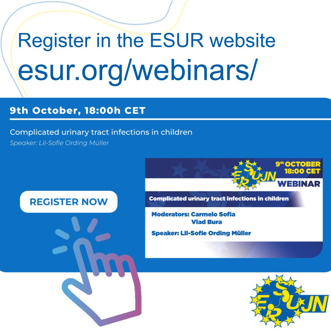 ESUR Junior Network (@esur_jn) on Twitter photo Hi Everyone! TOMORROW at 18h we have our pediatric imaging webinar 🧸!
This time, Lil-Sofie Ording Müller Muller will speak about Complicated urinary tract infections in children.
Moderators <a href="/burav_Rad/">Vlad Bura</a> and Carmelo Sofia
<a href="/SocPedRad/">The Society for Pediatric Radiology</a> <a href="/SLARPok/">SLARP | Radiología Pediátrica</a> <a href="/sarpargentina/">Sociedad Argentina Radiología Pediátrica</a> <a href="/BSUroRad/">The British Society of Urogenital Radiology</a> Hi Everyone! TOMORROW at 18h we have our pediatric imaging webinar 🧸!
This time, Lil-Sofie Ording Müller Muller will speak about Complicated urinary tract infections in children.
Moderators <a href="/burav_Rad/">Vlad Bura</a> and Carmelo Sofia
<a href="/SocPedRad/">The Society for Pediatric Radiology</a> <a href="/SLARPok/">SLARP | Radiología Pediátrica</a> <a href="/sarpargentina/">Sociedad Argentina Radiología Pediátrica</a> <a href="/BSUroRad/">The British Society of Urogenital Radiology</a>