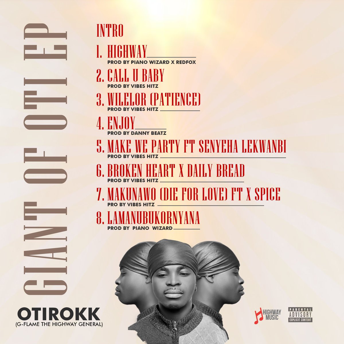 erachopstick's tweet photo. GIANT OF OTI EP DROPS ON 1ST DECEMBER 2024. TRACK 1 DROPS ON 17TH OCTOBER 2024. HIGHWAY GANG, EVERYTHING STRAIGHT ✌️
#HIGHWAYMUSIC
#GiantOfOtiEp
#OTIROKK https://t.co/JepVB0n6xj