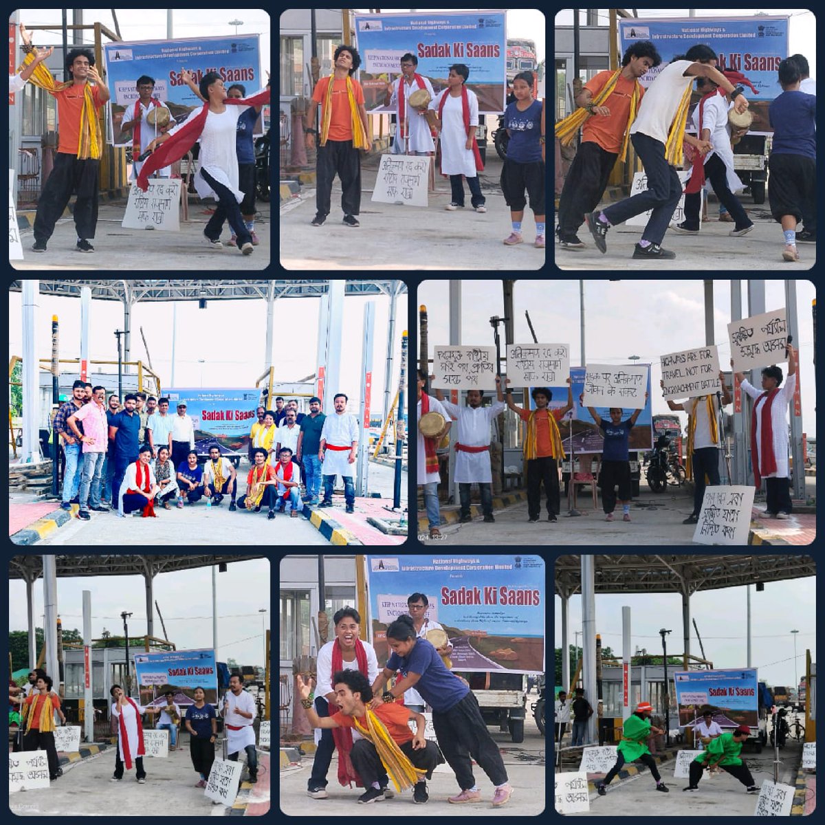NhidclG's tweet photo. On October 8, 2024, three Nukkad Nataks were conducted in Nagaon and Biswanath Districts to raise awareness about the significant issue of encroachments and obstructions of the Right of Way (ROW) on National Highways.

#Awareness #CommunityEngagement #rightofway #safehighways https://t.co/ePp4hgBQ7a