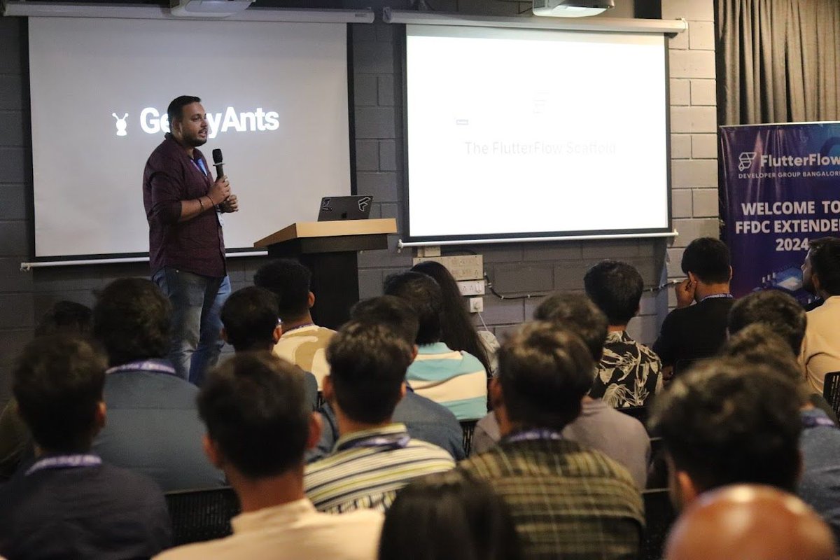🌟It was an incredible event - #FFDC Extended 2024 in #Bangalore!🌟

<a href="/ayushshekhar17/">Ayush Shekhar 💙</a> <a href="/krabhishek/">Abhishek Kumar Pathak</a> <a href="/pooja_bhaumik/">Pooja Bhaumik</a> <a href="/voidnen/">Hasnen Tai #FlutterDev 💙</a> 

Happy to connect with <a href="/flutterflow/">FlutterFlow</a> #experts and learn from amazing speakers.
Thanks to the FFDG Bangalore organizers for a well-planned, insightful event! 🙌
