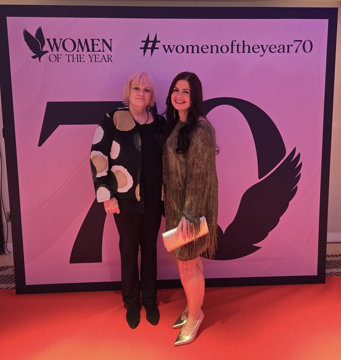 Unbelivable day at #womenoftheyear70

I have no words to describe the sheer inspiration, energy &amp; passion in that room.

Honoured to be there, even more humbled to be runner up in <a href="/reallorraine/">Lorraine</a> Trailblazer category.

Just WOW!

For all the foster carers and children ❤️