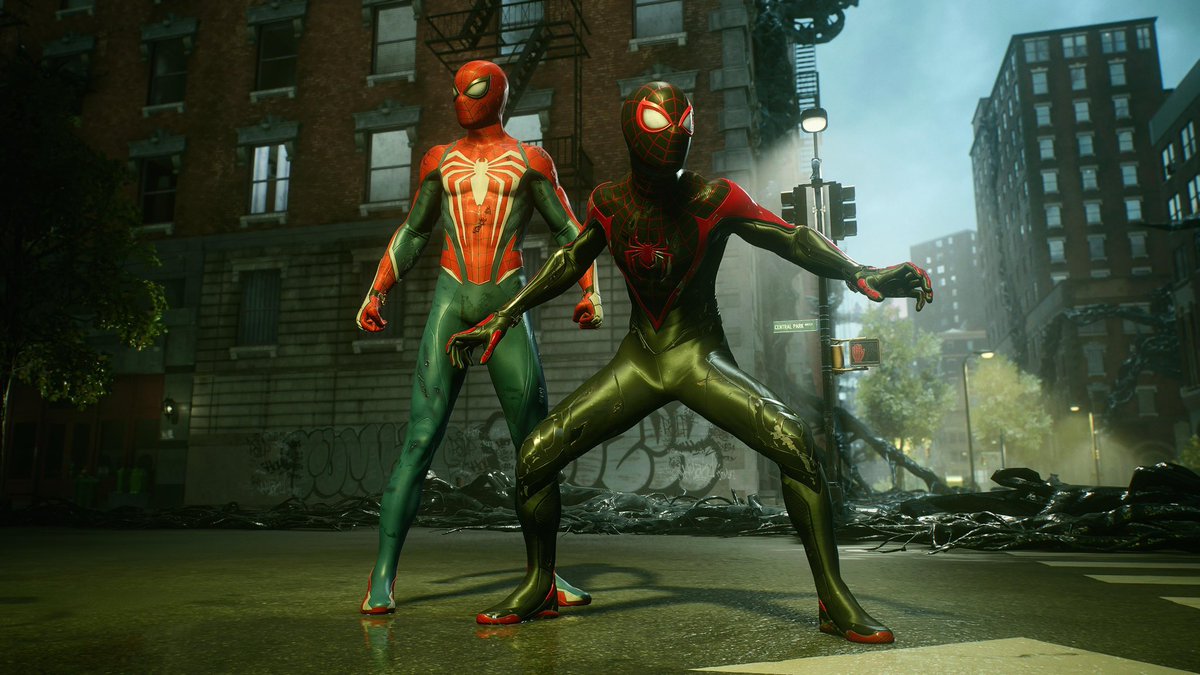 cgps5pics's tweet photo. Cleaning up the streets 
#SpiderMan2PS5
#InsomGamesCommunity https://t.co/WXcuaYTJER
