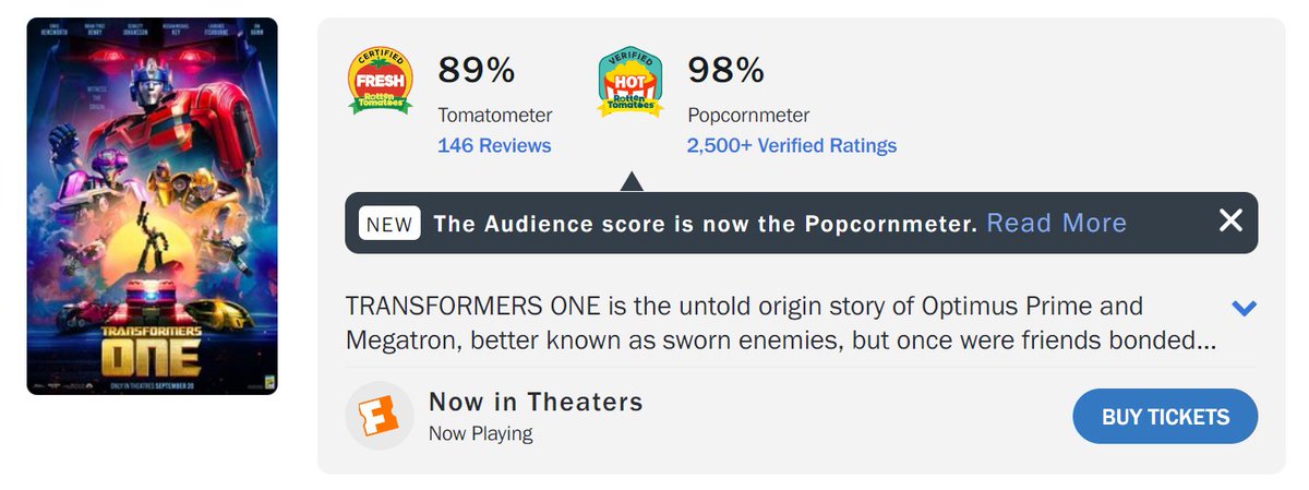 Hey guys, this isn't even MLP related, but I've been legally compelled to say you all GOTTA watch Transformers One. This isn't even a joke I'm literally on my knees begging you please watcgh it. (2024)