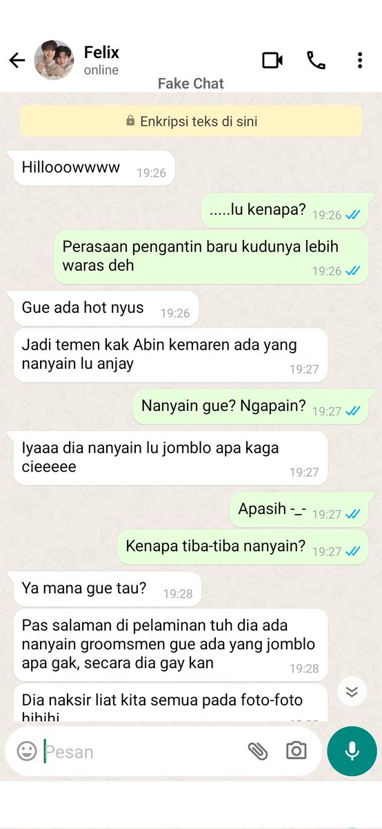 clounja's tweet photo. —2min onetweet

Niatnya cuma jadi groomsmen sohibnya tapi kelar acara malah (katanya) ditaksir sama temennya si mempelai pria. Dancer, model, ganteng pula.
Gimana ya? https://t.co/AtDd9kwrPB