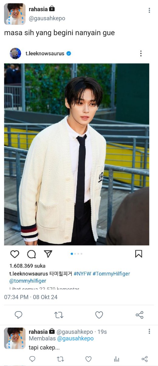 clounja's tweet photo. —2min onetweet

Niatnya cuma jadi groomsmen sohibnya tapi kelar acara malah (katanya) ditaksir sama temennya si mempelai pria. Dancer, model, ganteng pula.
Gimana ya? https://t.co/AtDd9kwrPB