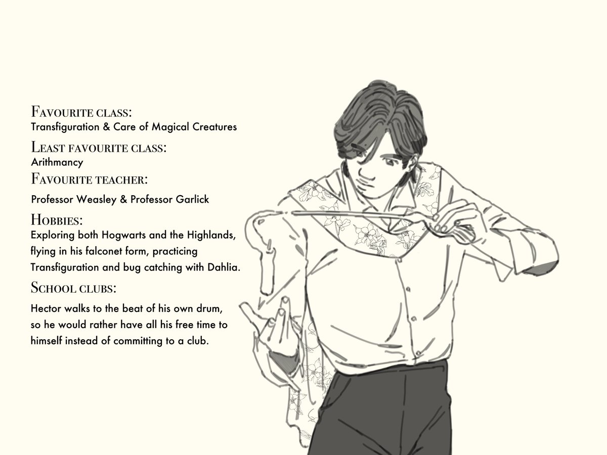 week 1 - school &amp; hobbies ⭐️ #MCtober2024 

consolidated prompts 2 &amp; 3 of week 1!! despite juniper being a prefect, her duties mostly consist of herding her brothers back to their houses past curfew 🫨

#HogwartsLegacyMC