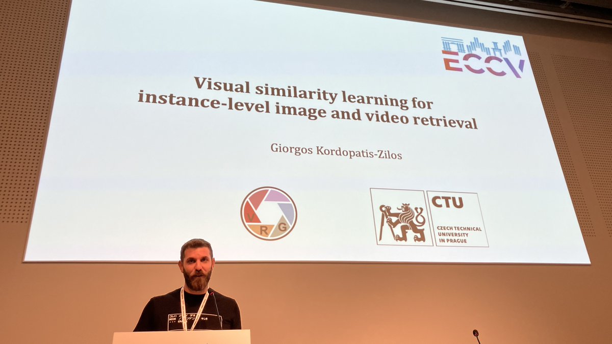 Cyber FEL ČVUT (@cyberfel) on Twitter photo 📌Keynote Speaker Giorgos Kordopatis-Zilos <a href="/g_kordo/">Giorgos Kordopatis-Zilos</a> at Instance-Level Recognition Workshop at #ECCV24 📌Keynote Speaker Giorgos Kordopatis-Zilos <a href="/g_kordo/">Giorgos Kordopatis-Zilos</a> at Instance-Level Recognition Workshop at #ECCV24