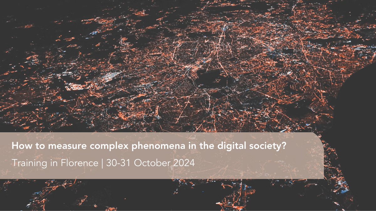 New training ➡️ Capacity building on #research methodologies

This programme will equip participants with the tools to contribute to #research &amp; #policymaking in media pluralism, #disinformation, and #AI.

🗓️30-31 October 
📍Florence
Register and join us📌 cmpf.eui.eu/complex-measur…