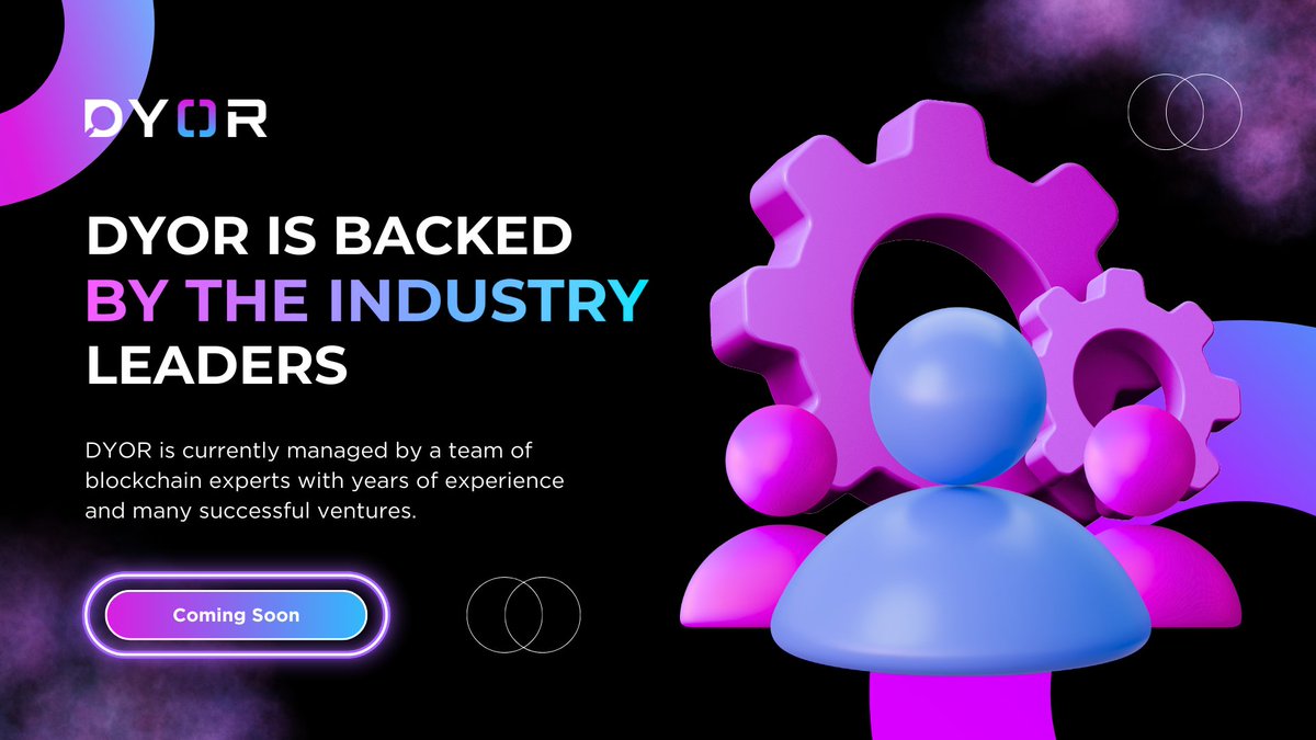 DYORdotcom's tweet image. DYOR isn’t just another platform!

🔥Top blockchain industry leaders back DYOR. With years of expertise, we create the best tools and services for devs and traders!

🔗dyorlabs.com

#BlockchainExperts #CryptoNews #DYOR