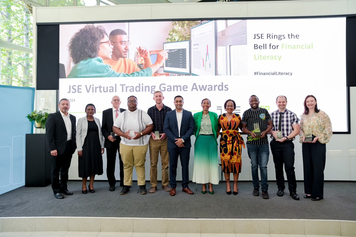 Join us in congratulating the winners of our 2024 Virtual Trading Game Mokgatse Mmakola, Johan du Preez and Gregory Sinovich as we Ring the Bell for financial Literacy. 

Their achievements represent the successful inroads we are making towards improving financial literacy in our