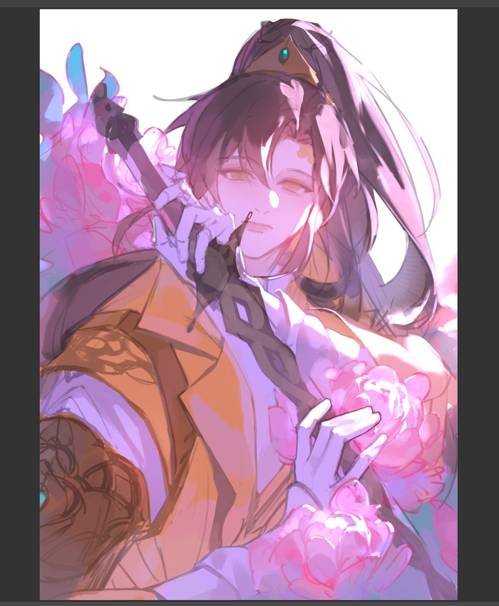 废掉的一个铺色，虽然灵感迸发但……心痛