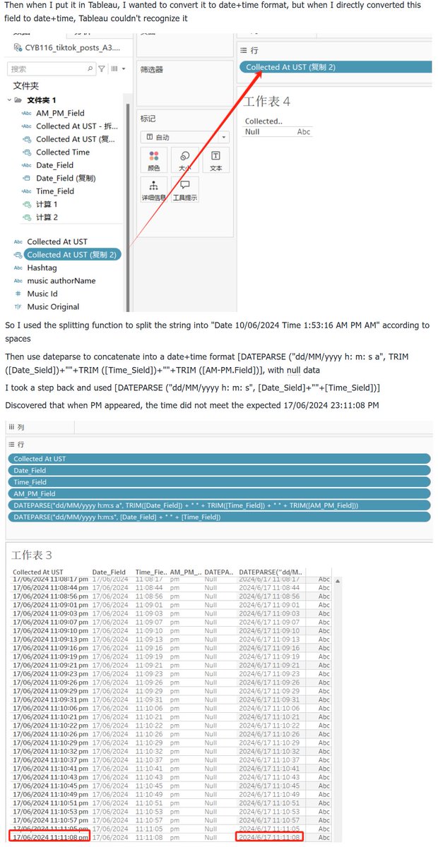 imgwho's tweet photo. @FlerlageKev @tableaupublic @flerlagekr Thank you very much for replying to my question Kevin. I have a string called Collected At UST, and the data is like this
Collected At UST
10/06/2024 1:53:16 am
10/06/2024 1:53:16 am
10/06/2024 1:53:16 am
10/06/2024 1:53:16 am
10/06/2024 1:53:16 am
17/06/2024 11:11:08 pm https://t.co/CvjmBv1gnt