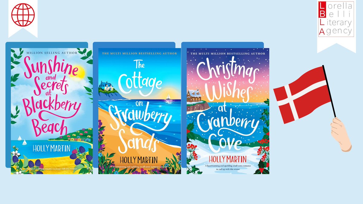 Lorella Belli Agency Ltd (@lblauk) on Twitter photo Congratulations, <a href="/HollyMAuthor/">Holly Martin Author</a>! π₯³
Danish language rights to #SunshineandSecretsatBlackberryBeach, #TheCottageonStrawberrySands & #ChristmasWishesatCranberryCove, the #AppleHillBay #romance series, have been sold to #AlphaForlag πππ©π°
Also sold in π³π± Congratulations, <a href="/HollyMAuthor/">Holly Martin Author</a>! π₯³
Danish language rights to #SunshineandSecretsatBlackberryBeach, #TheCottageonStrawberrySands & #ChristmasWishesatCranberryCove, the #AppleHillBay #romance series, have been sold to #AlphaForlag πππ©π°
Also sold in π³π±