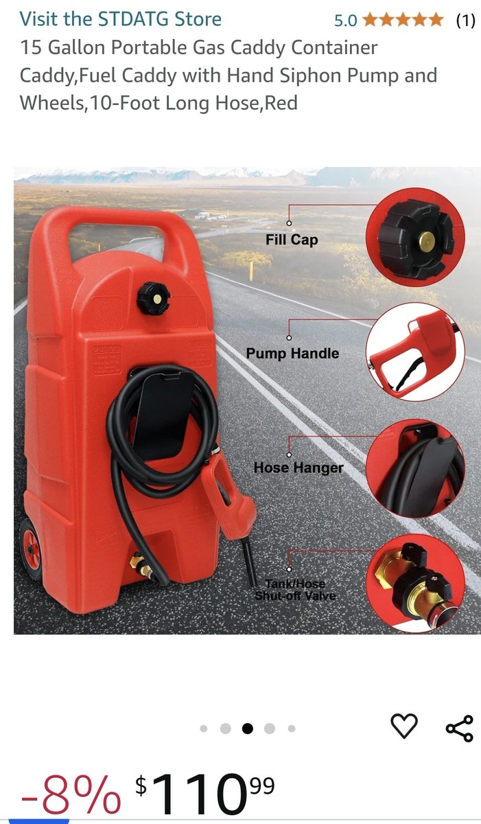 da_minister13's tweet photo. This is something to consider for emergencies & limited or gas stations out of fuel. With a capacity of 15 gal, a couple of these will get one a reasonable distance from danger.
#PrepperLyfe https://t.co/dbwTnViUsD