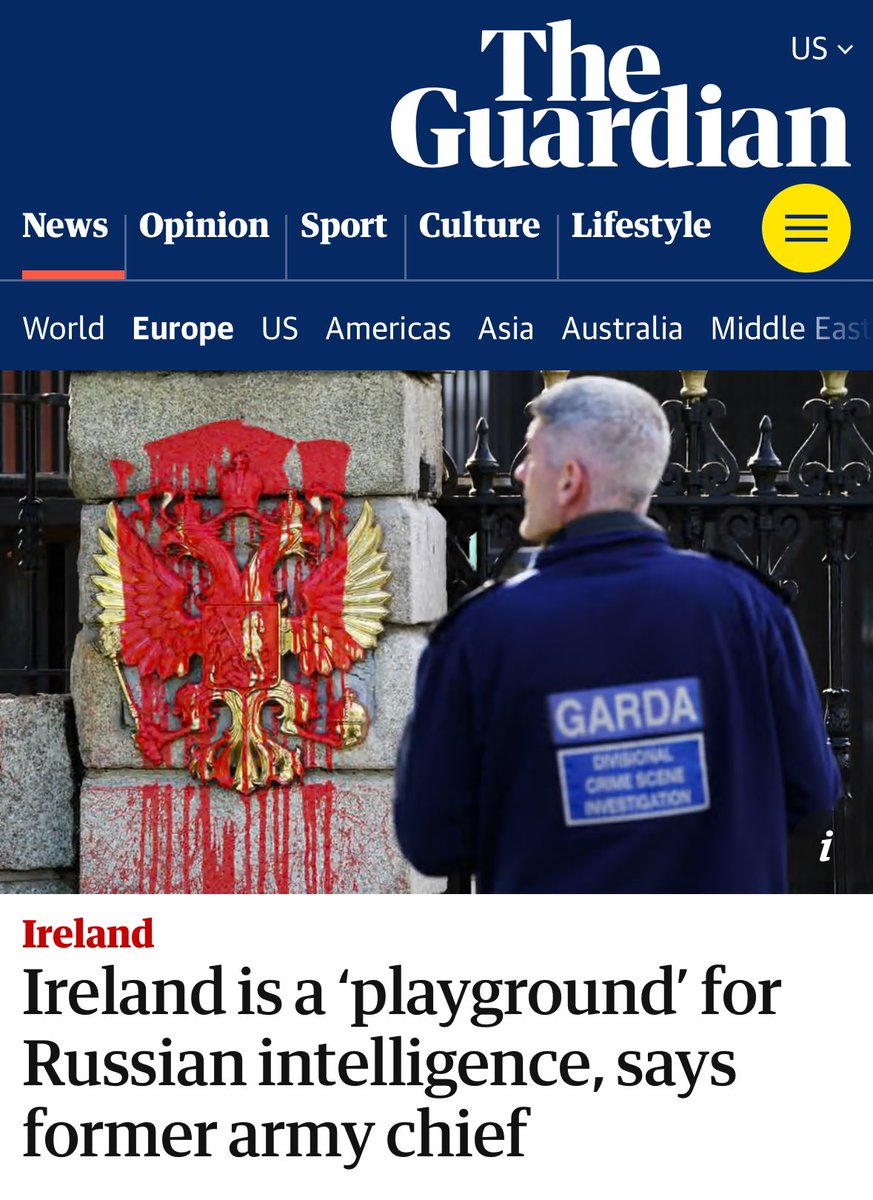 “If you are looking to affect a western country with extensive assets and a poor security culture then Ireland is ground zero. Here the Russians get maximum impact for minimum effort. It is a playground for them.”

theguardian.com/world/2024/oct…