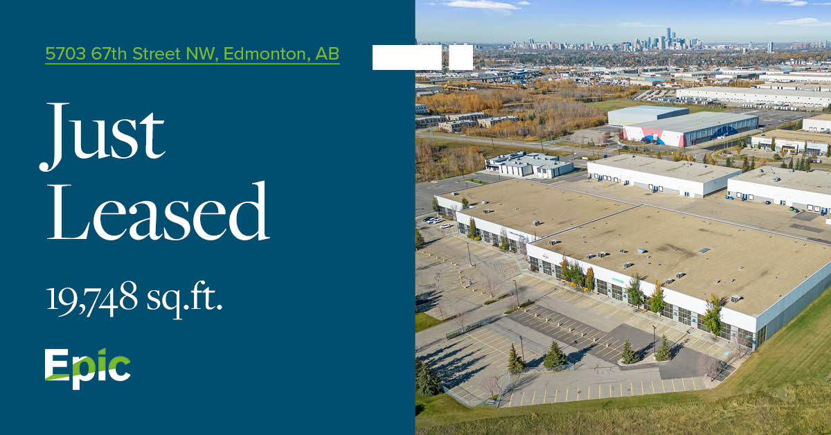 We are pleased to announce the completion of a lease deal for 19,748 sq.ft. of industrial space at Roper Industrial Park in Edmonton, AB! 
 
A big thank you to our leasing team and the dedicated brokers. 
 
For more information visit bit.ly/3XRSU3t
