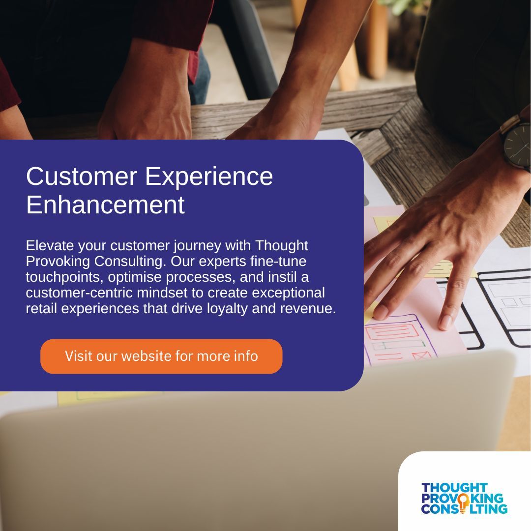 tpconsultants's tweet photo. Provide enhanced customer experience with Thought Provoking Consulting! 

➡️ Go to our website to learn more about us: https://t.co/uBGGipYWs9 

#CustomerExperience #RetailExperience #RetailStrategy https://t.co/FN8KDjdmVv