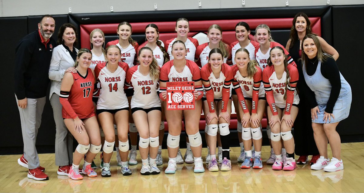 RSVB (@rsvb_volleyball) on Twitter photo Sophomore setter Miley Geise served her 100th career ace! Congrats <a href="/miley_geise/">Miley Geise</a>
<a href="/IGHSAU/">IGHSAU</a> <a href="/RS_Norsemen/">Norsemen Athletics</a> <a href="/RS_ThorsDen/">Thor's Den</a> Sophomore setter Miley Geise served her 100th career ace! Congrats <a href="/miley_geise/">Miley Geise</a>
<a href="/IGHSAU/">IGHSAU</a> <a href="/RS_Norsemen/">Norsemen Athletics</a> <a href="/RS_ThorsDen/">Thor's Den</a>