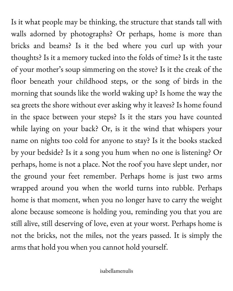 What does home mean to you?