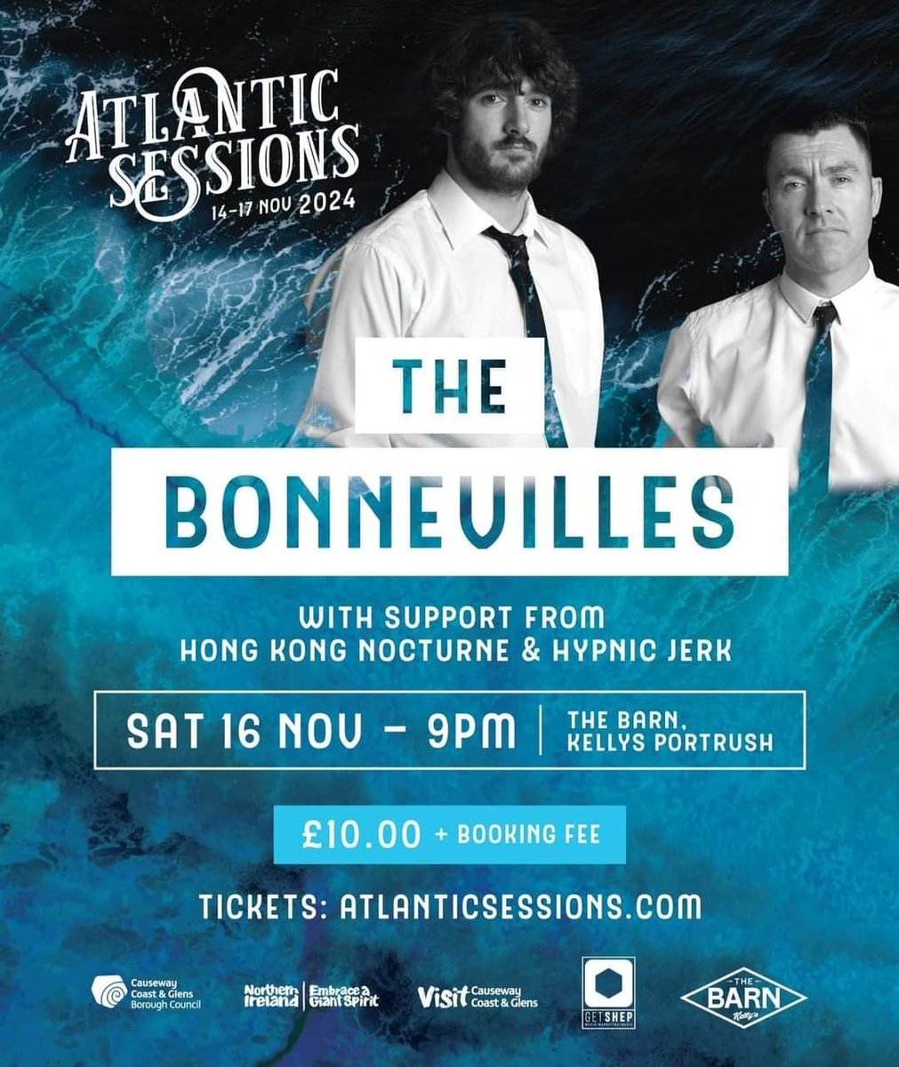 HKNocturne's tweet image. Supporting our brothers in noise, @thebonnevilles - 16th November at The Barn, Kelly's Complex as part of the #AtlanticSessions  

Tickets available at atlanticsessions.com