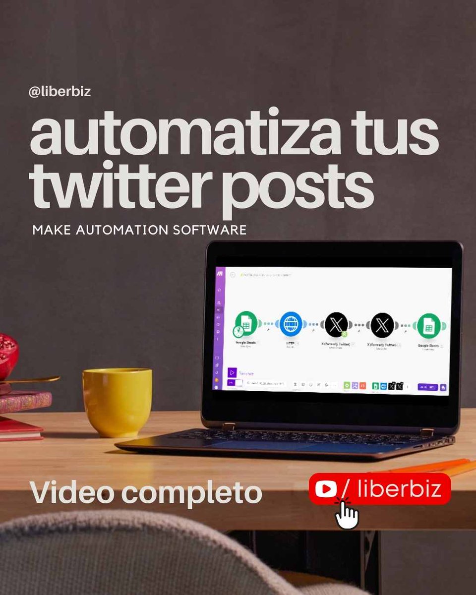 Liberbiz's tweet image. 🚀 ¡Ahorra tiempo y automatiza tus tweets con imágenes usando MAKE! Hazlo rápido y fácil. 💡 youtu.be/dtJK8kS296U
#TwitterHacks #Automatización #makeautomation #makescenarios