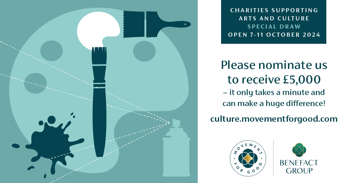 UniAtypical's tweet photo. This week only @benefactgroup Movement for Good awards are open for nominations for arts and culture organisations to enter a draw to win £5,000. Please consider nominating @UniversityOfAtypical (we're on there as Arts &amp; Disability Forum).
https://t.co/8WkktXstsD https://t.co/KqXkySCmms
