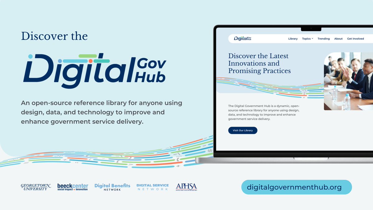 Over 1200 #DigitalGov examples and resources all in one place — introducing the #DigitalGovHub — a resource for anyone using design, data, and technology to improve and enhance government service delivery. 

beeckcenter.org/dghlaunch