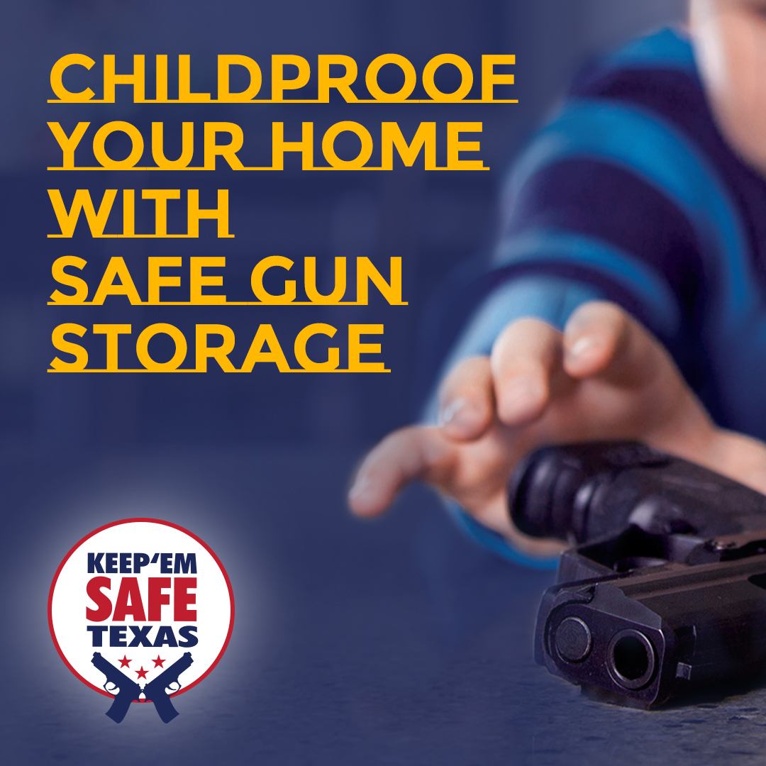 TxSchoolSafety's tweet image. Did you know only about half of gun owners practice safe storage*? Not storing guns safely can increase the risk of injury and death. Learn how to safely store your firearms at SafeGunStorageTexas.com. #safestoragesaveslives

*Johns Hopkins Bloomberg School of Public Health