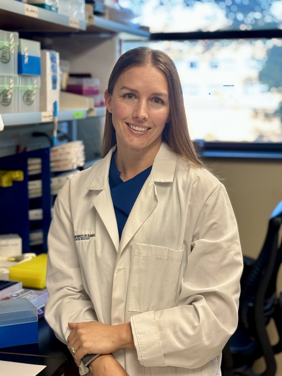 Head over to the @KUCancerCenter blog to hear from Katy Swancutt, DVM, PhD, as she discusses her journey from veterinary medicine to cancer research in our Trainee Member Spotlight ➜ bit.ly/4dHYGuu.

#CancerBiology #BreastCancerAwareness #MBC