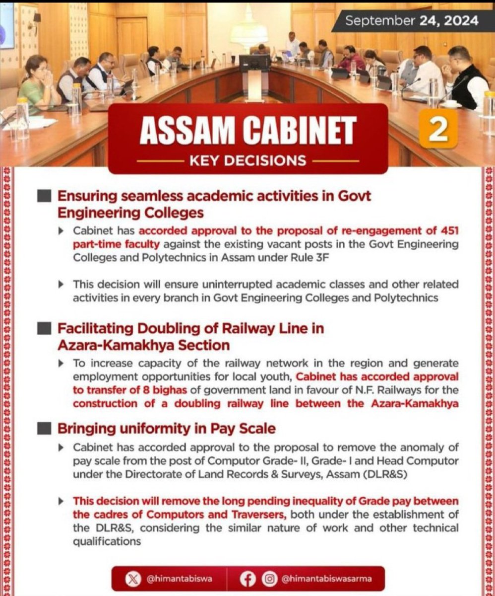 Debasis69486220's tweet photo. Hon'ble CM Sir @himantabiswa   Last month, the cabinet decided to re-engage all  part-time faculty in Engineering &amp; Polytechnic colleges under 3F regulations. However, a recent notice suggests termination. This contradictory action is causing confusion. @ranojpeguassam https://t.co/ylxi8LvulL
