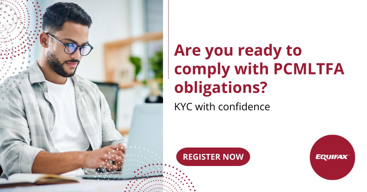 equifaxcanada's tweet photo. #MortgageBrokers, are you ready to 
comply with the #PCMLTFA obligations? Leverage #EquifaxCanada’s anti-money laundering expertise and a range of easy-to-access Know Your Customer services, all in one place. Learn how. https://t.co/dUtXeQ4fc6

#AML #KYC #KYCwithConfidence https://t.co/EmlRgOHubK