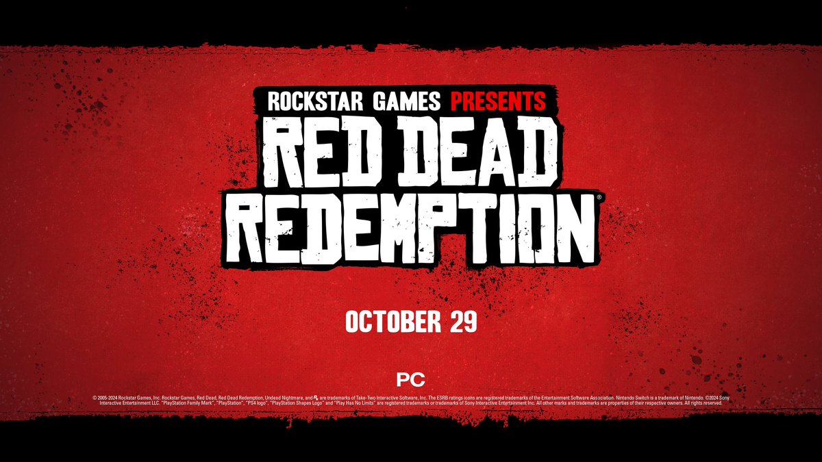 Wario64's tweet photo. Red Dead Redemption and Undead Nightmare coming to PC on October 29th (Steam/Rockstar Store/EGS) https://t.co/aJRSt1rJLD

https://t.co/XekNJz4dYD https://t.co/BKZGLhXMiu