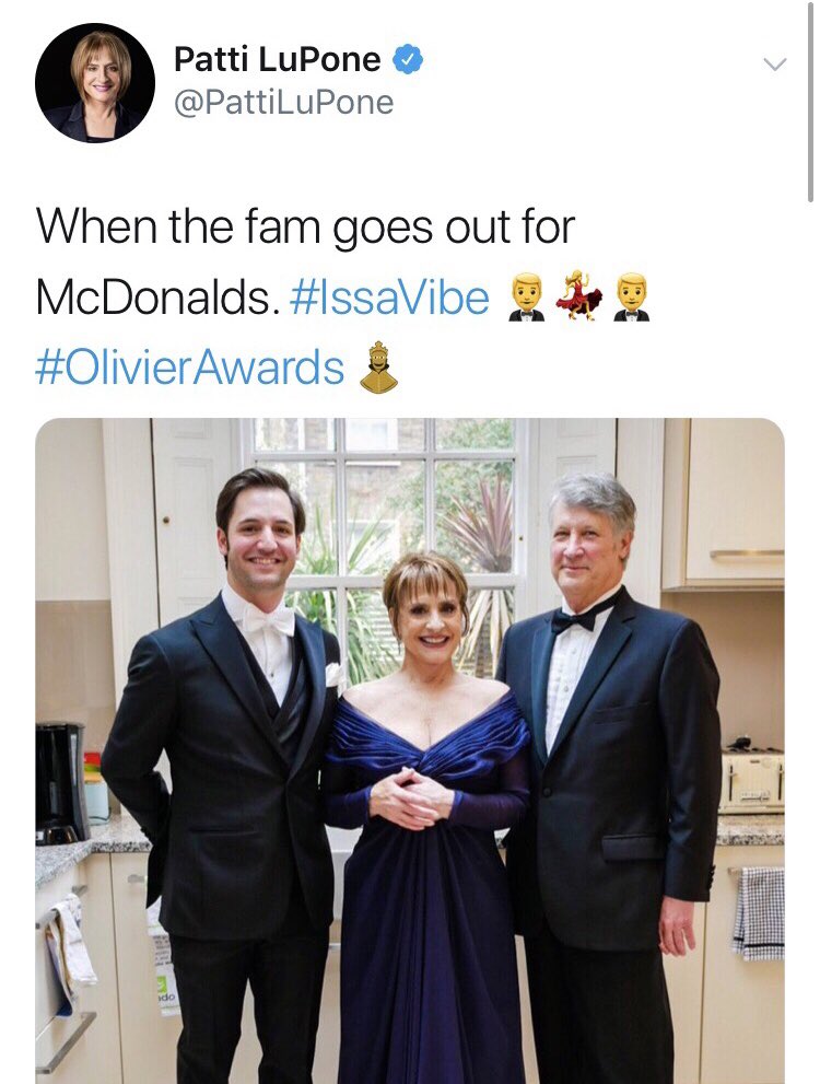 michellehomez's tweet photo. I’d like to expose everyone to the short sweet time that Patti LuPone had twitter https://t.co/VwzUeR8wUd
