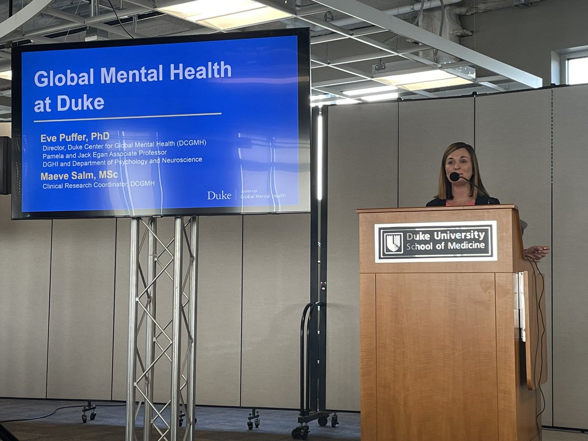 Krishna Udayakumar (@krishna_u) on Twitter photo Thrilled to join the Duke Global Mental Health Conference today. Important area for health with exciting opportunities for innovation and policy reforms. #dukegmh
<a href="/duke_gmh/">Duke Center for Global Mental Health</a> <a href="/innovationsinhc/">Innovations in Healthcare</a> @dukeghic <a href="/DukeGHI/">Duke Global Health</a> Thrilled to join the Duke Global Mental Health Conference today. Important area for health with exciting opportunities for innovation and policy reforms. #dukegmh
<a href="/duke_gmh/">Duke Center for Global Mental Health</a> <a href="/innovationsinhc/">Innovations in Healthcare</a> @dukeghic <a href="/DukeGHI/">Duke Global Health</a>