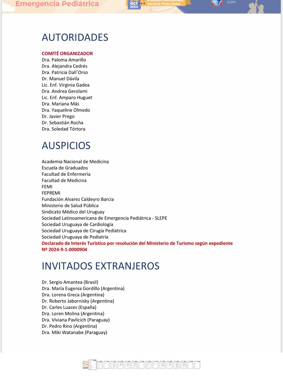 Excelente organizacion, alto nivel cientifico y por encima devtodo EXCELENTES COLEGAS.Muchas gracias por la invitacion