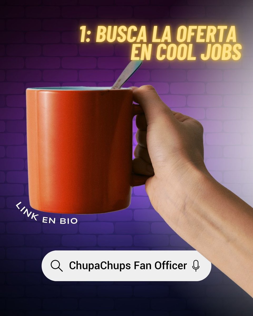 ChupaChups_esp's tweet photo. ¿Buscas el trabajo de tus sueños? 😴👋🏼
¡¡Aplica para ser nuestro Fun Officer!! 😜💗
Puedes mandárselo a tu amigo el que nunca curra 😉
#CoolJobs #ChupaChups #FunOfficer #OfertaTrabajo https://t.co/91ls27FCtd