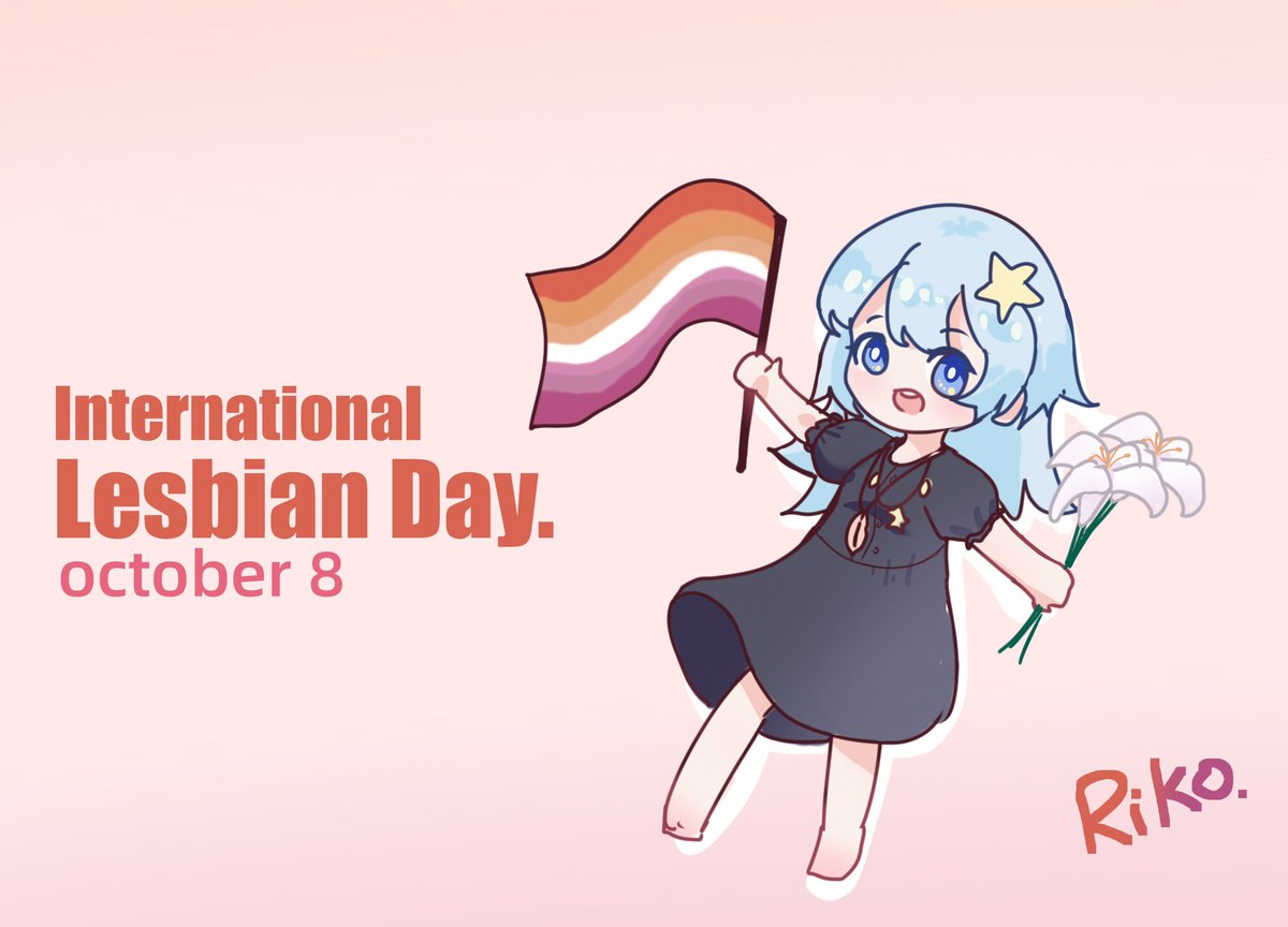 Shimizu_RikoNYA's tweet photo. International Lesbian Day.今天是国际女同日 祝拉子们节日快乐！(p1是自家自设！ https://t.co/4N3OB9DilK