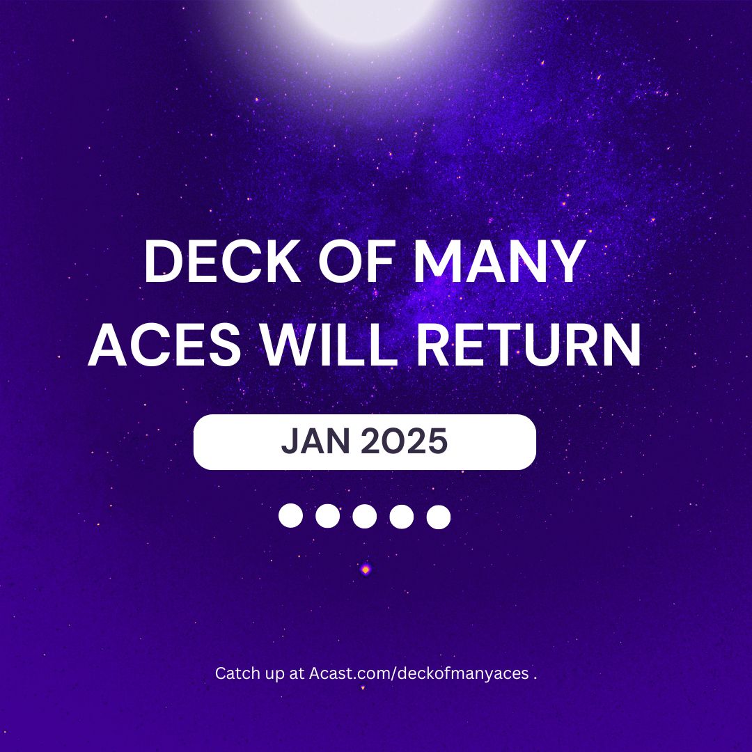 Its not goodbye, its see you later 🥲

We're taking a much-needed break to rest and plan for the next few arcs ♠️

We'll be sharing one-shots from different podcasts featuring the cast, so there's still loads of great material for you to enjoy! 💚

See you in January! 💜