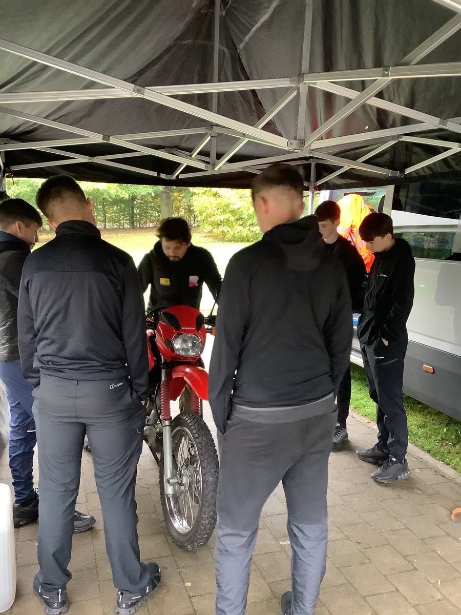 Our S4 R.U.T.s group enjoying the task today looking at fault identification during the motorbike session 🏍️