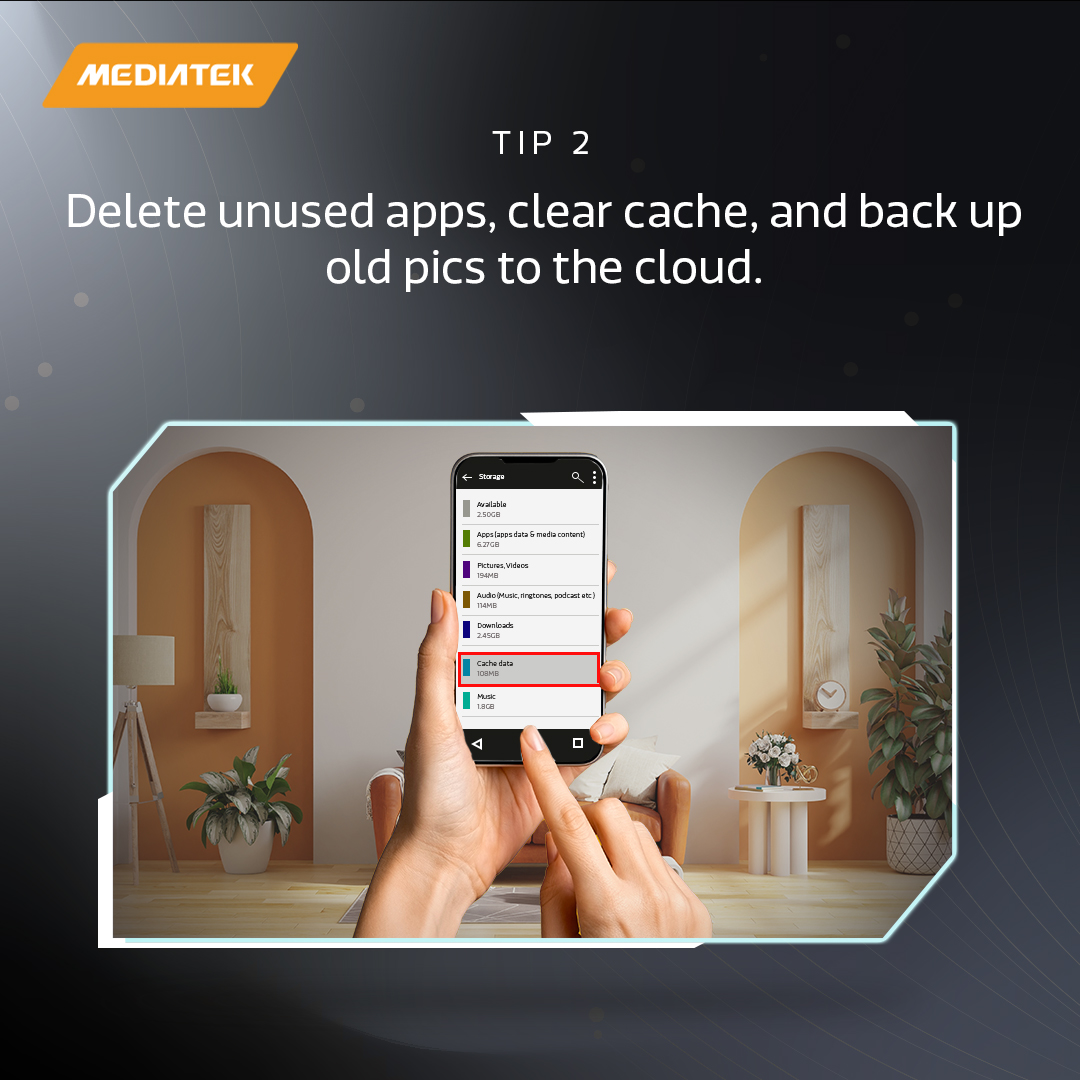 MediaTekIndia's tweet image. Keep your smartphone festival-ready with these quick and easy tech hacks.
#MediaTek #TecHacks #Smartphone #FestiveSeason