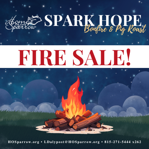 Don't miss our FIRE SALE!!🔥
Get tickets to our Bonfire &amp; Pig Roast event at Camp Reinberg in Palatine! Learn more about the event and get your tickets here: sparkhope.afrogs.org/#/index