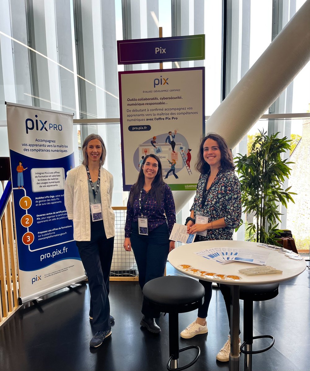 Pix_officiel's tweet image. 🚀 L&apos;équipe Pix est à également à Rennes pour @LelearningShow, l&apos;événement de la formation professionnelle 🎓
Venez échanger avec nous sur l’offre Pix destinée au apprenants et participez à notre atelier demain de 14h à 15h15 ➡️ bit.ly/47TqDyh  #LearningShow