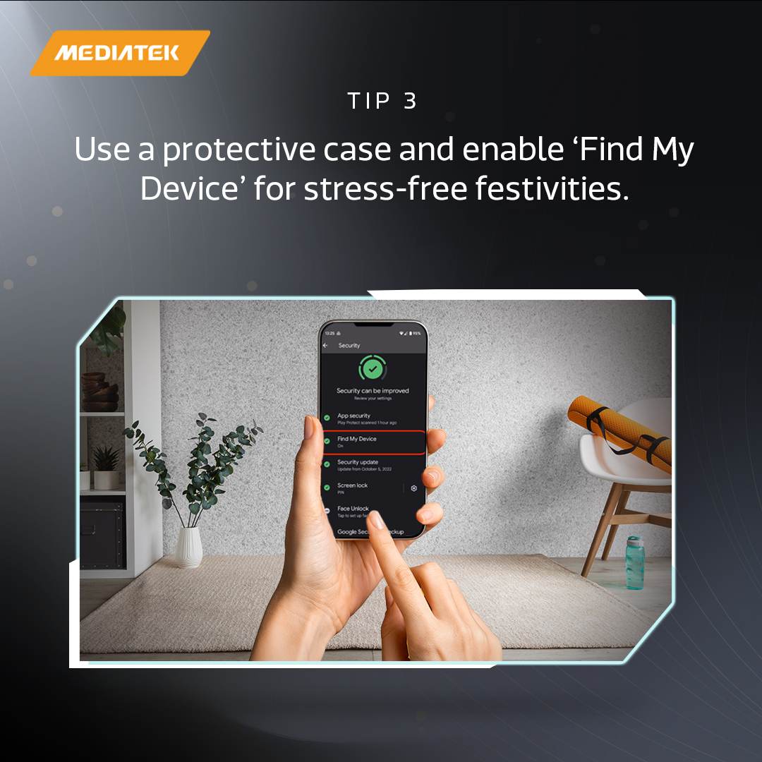 MediaTekIndia's tweet image. Keep your smartphone festival-ready with these quick and easy tech hacks.
#MediaTek #TecHacks #Smartphone #FestiveSeason