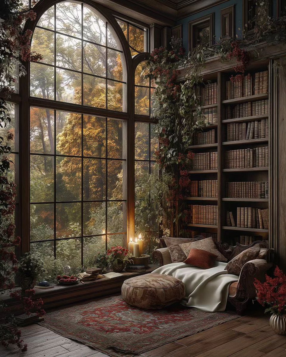 ValentyneDreams's tweet photo. Quietly reading as the leaves dance in the cool breeze. https://t.co/DEOxWZV7B6