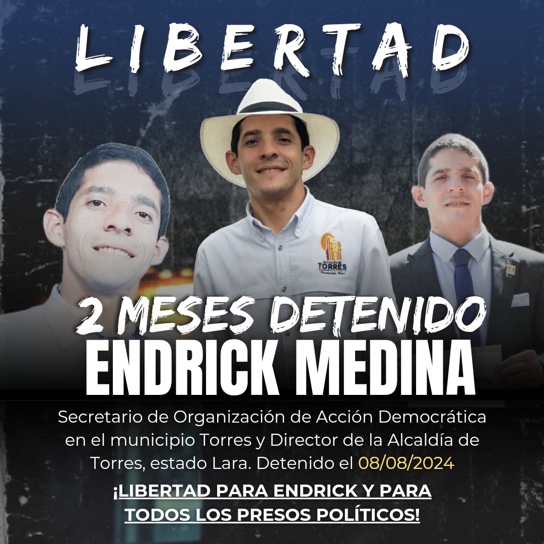 Libertad para Endrick, y para todos los presos políticos.