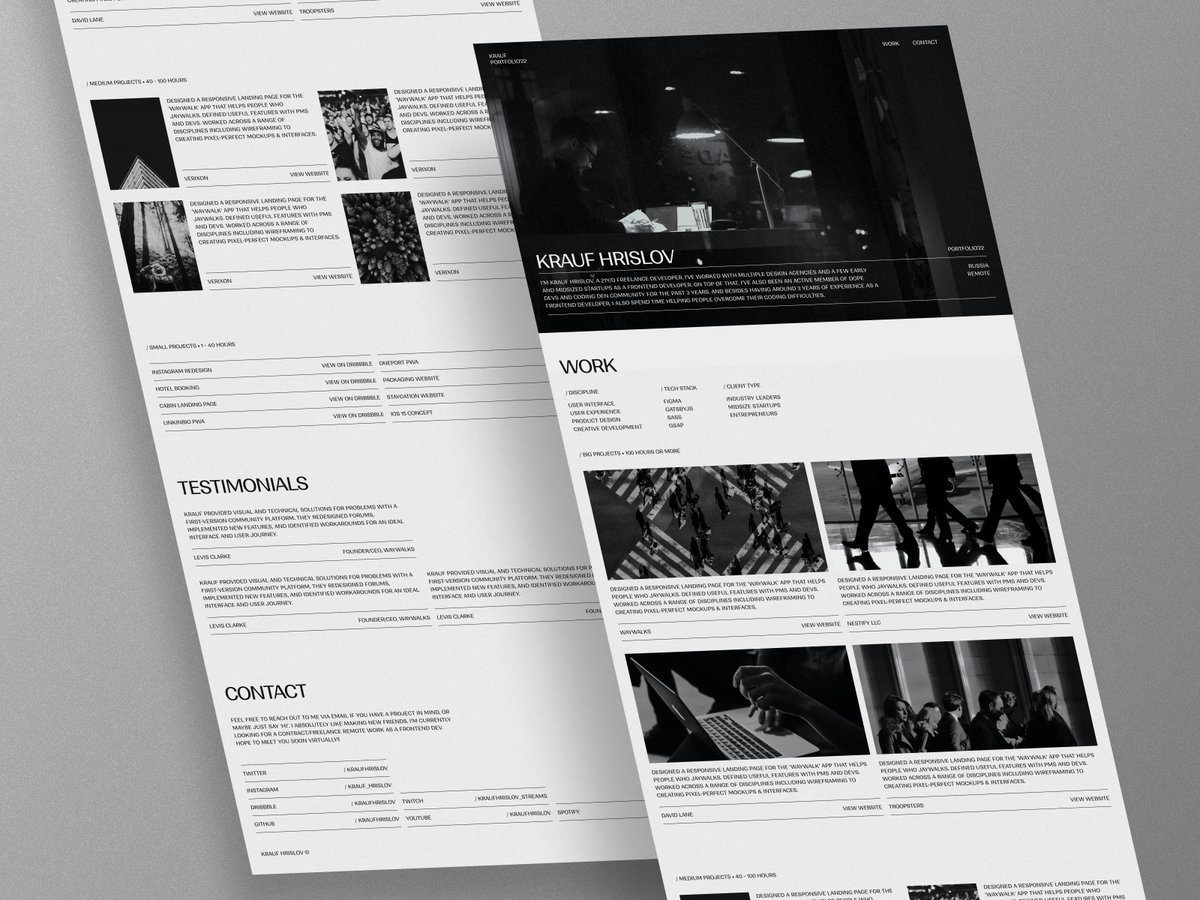 A portfolio design from our drafts that never saw the real world.

Should we giveaway the figma file?

Or giveaway something else since everybody has portfolio these days?