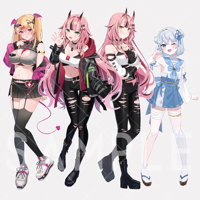 声優Vtuber事務所『#ぴありあ』様のイベント『ぴあふぇす!2024』のグッズイラストを担当させていただきました。ありがとうございました!#ぴあふぇす2024 