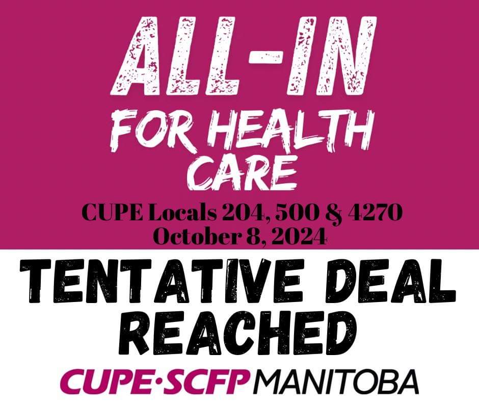Tentative agreement reached.
Strike postponed.