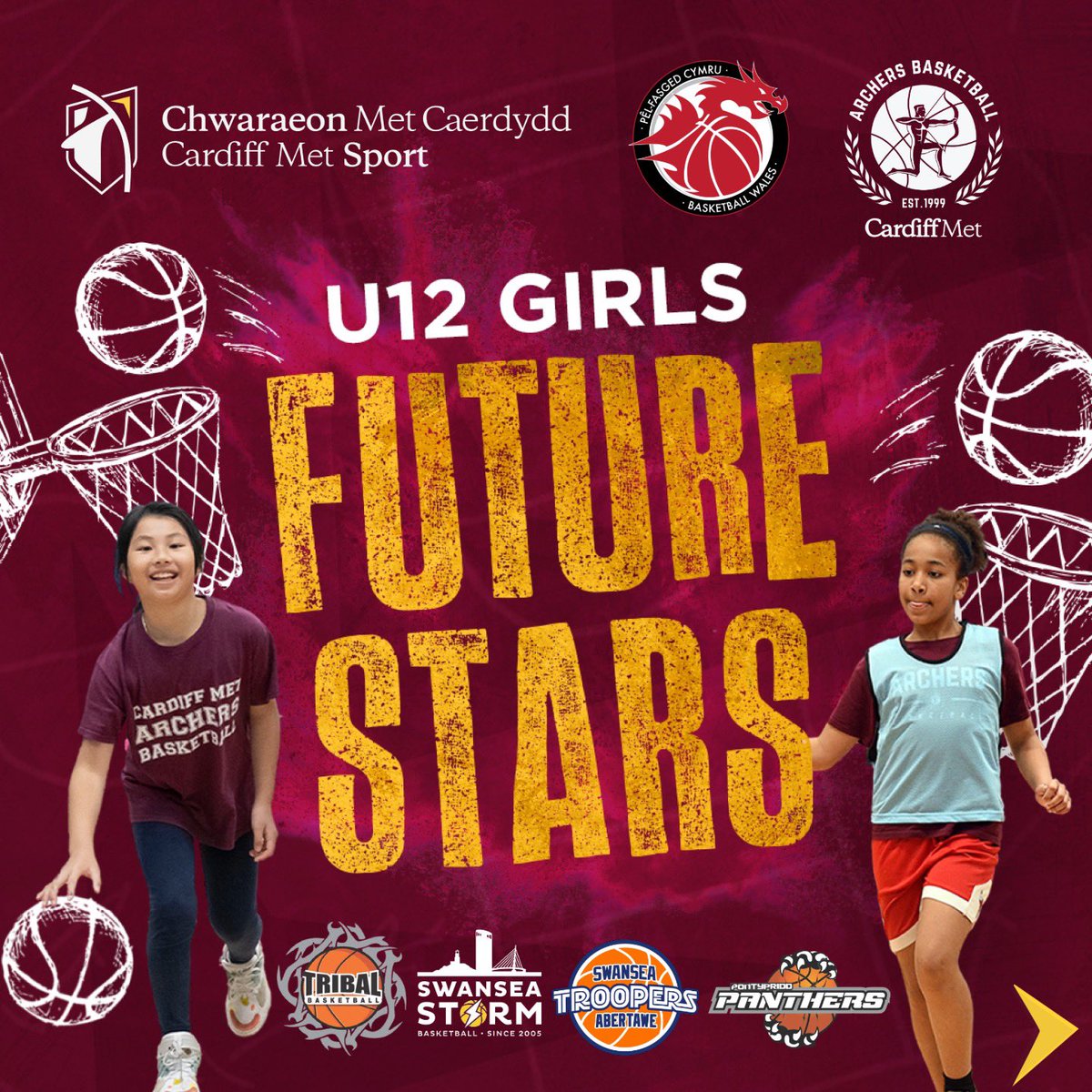We’re proud to announce the launch of the Future Stars League.

🌟 Learn more about how this initiative empowers young athletes and supports their growth through our Equality, Diversity, and Inclusion funding program

👉 Click the link to read more: basketball.wales/basketball-wal…